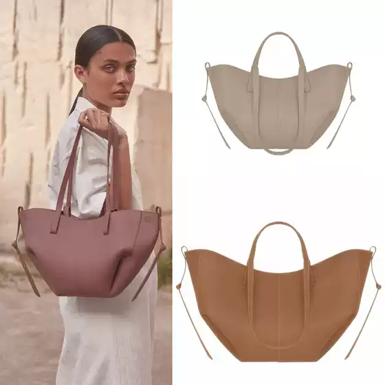 Polene Underarm Pleated Tote Shopping Bag Niche Design 2026 New Trendy Fashion Polene Women's Bag