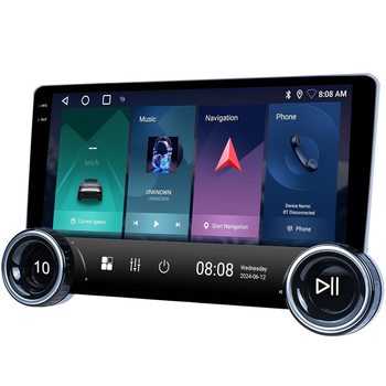 Cross-border 10.1-inch double-knob car Android navigator MP5/carplay universal machine