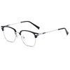 Men's Korean Style Presbyopic Glasses Anti-blue Light Auto-zoom Ultra-light High-definition Glasses Fashionable Eyebrows Half-frame Myopia Glasses
