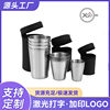 Stainless Steel Shot Glass Set 6 Portable Cups 30 70 170 ml Customizable Logo Outdoor Camping Style Spirit Cup