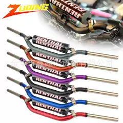 Off-Road Motorcycle Modified Variable Diameter Handlebar 28mm Renthal Handlebar with Integrated Riding Chest Protector and Cotton Handlebar Grip