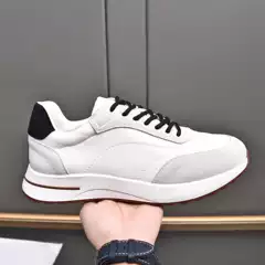 Lp Foreign Trade High-End Genuine Leather Forrest Gump Shoes, Versatile and Fashionable Men's Casual Shoes, Running Sports Shoes, Breathable Men's Shoes