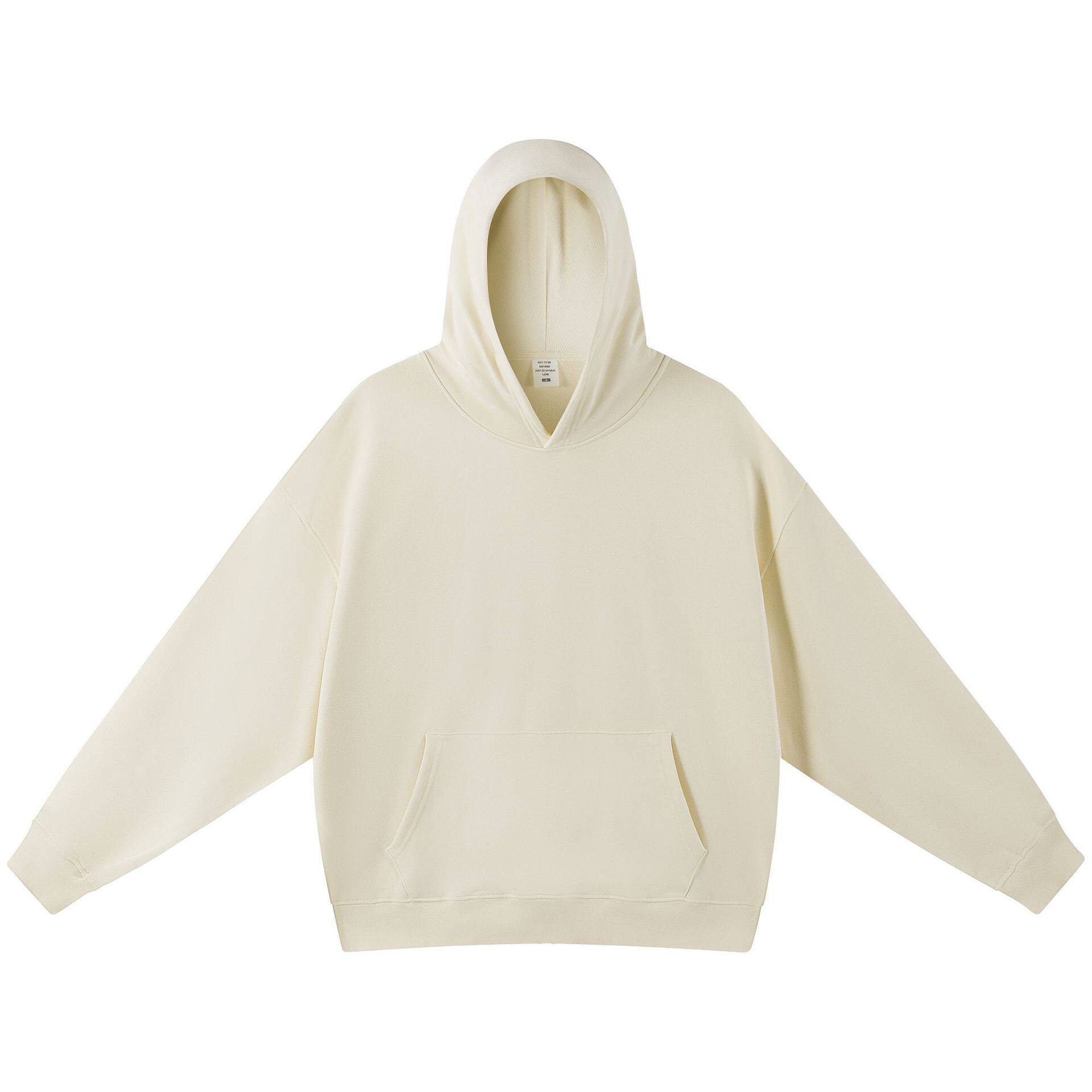 潮牌重磅大毛圈420G纯色连帽卫衣男美式复古宽松休闲简约卫裤上衣