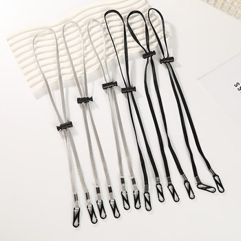 Casual 5mm Windproof Rope Adjustable Sunshade Straw Hat Fisherman Hat Windproof Rope Hanging Neck Anti-Lost Hat with Special Rope