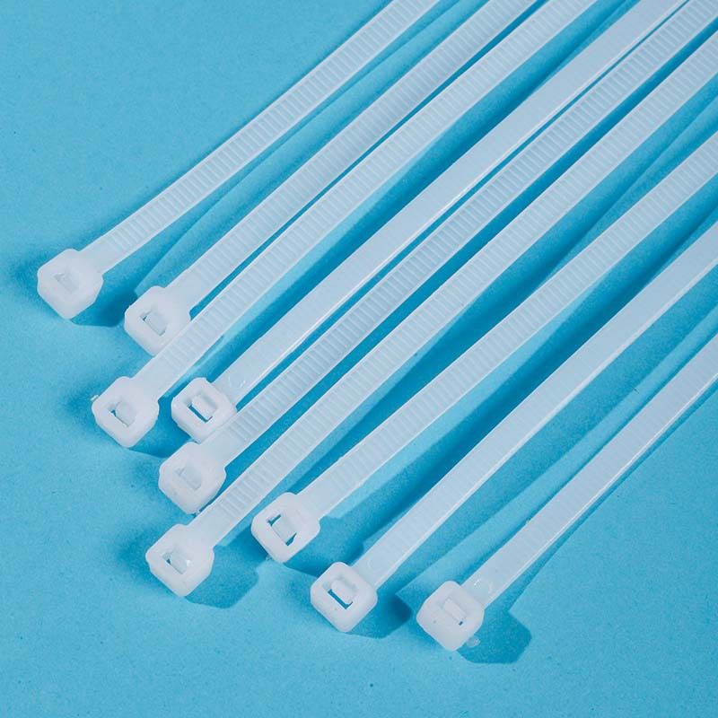 Nylon Cable Ties 100 Pieces Per Pack, Factory Direct Sales, 3*4*5*8 Multiple Specifications, Self-Locking Cable Ties, White, Bulk Wholesale