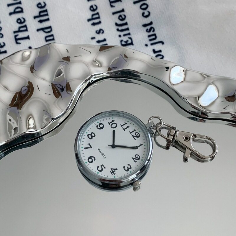 Pocket Watch with Large Dial, Digital Watch for the Elderly, Student Exam Watch, Simple Universal Model, Keychain Watch