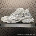 Paris runner dad shoes-white and silver