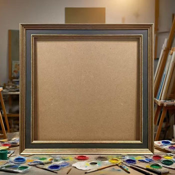 Ps Foam Retro Photo Frame Studio Museum Display Frame 10inch Wall Hanging New Chinoiserie Cross Stitch Oil Painting Frame