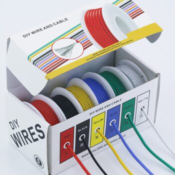 Cross-border explosions cross-border color box DIY wire 6 colors a color box packaging long-term supply of silicone wire