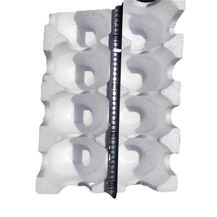 Factory wholesale 9 grid foam tray for pear with turnover fruit foam box