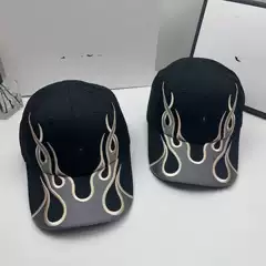New baseball cap Kanye embroidery flame joint name personality hat high street men and women fashion brand ins baseball cap in stock