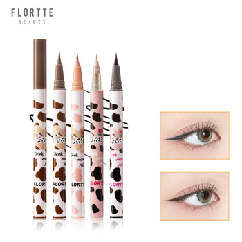 Flortte Hualoriya Wow, the Thin Silkworm Pen Eyeliner Liquid Pen Shadow Pen Natural Brown Long-Lasting Makeup and Sweat-Proof