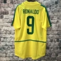 2002 brazil home custom #9 jersey
