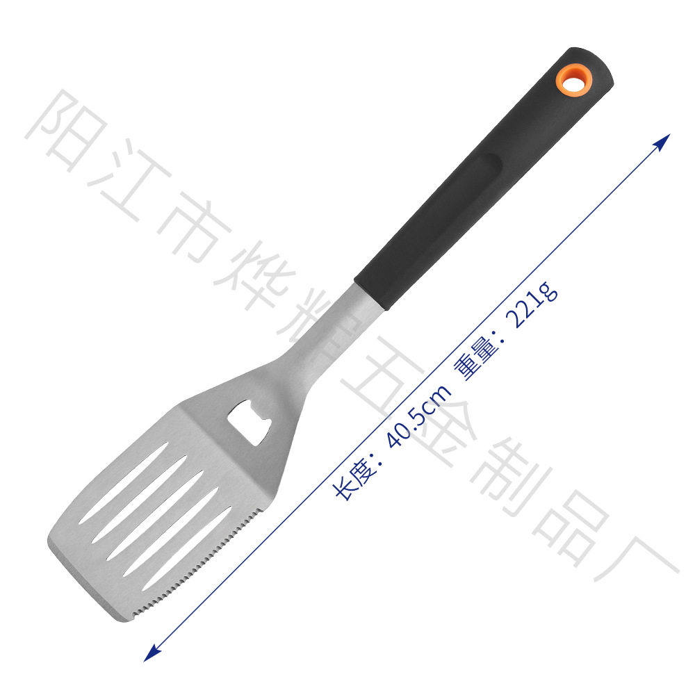 Manufacturers in stock stainless steel barbecue tools BBQ outdoor camping apron cloth bag baking tool fork shovel clip combination suit