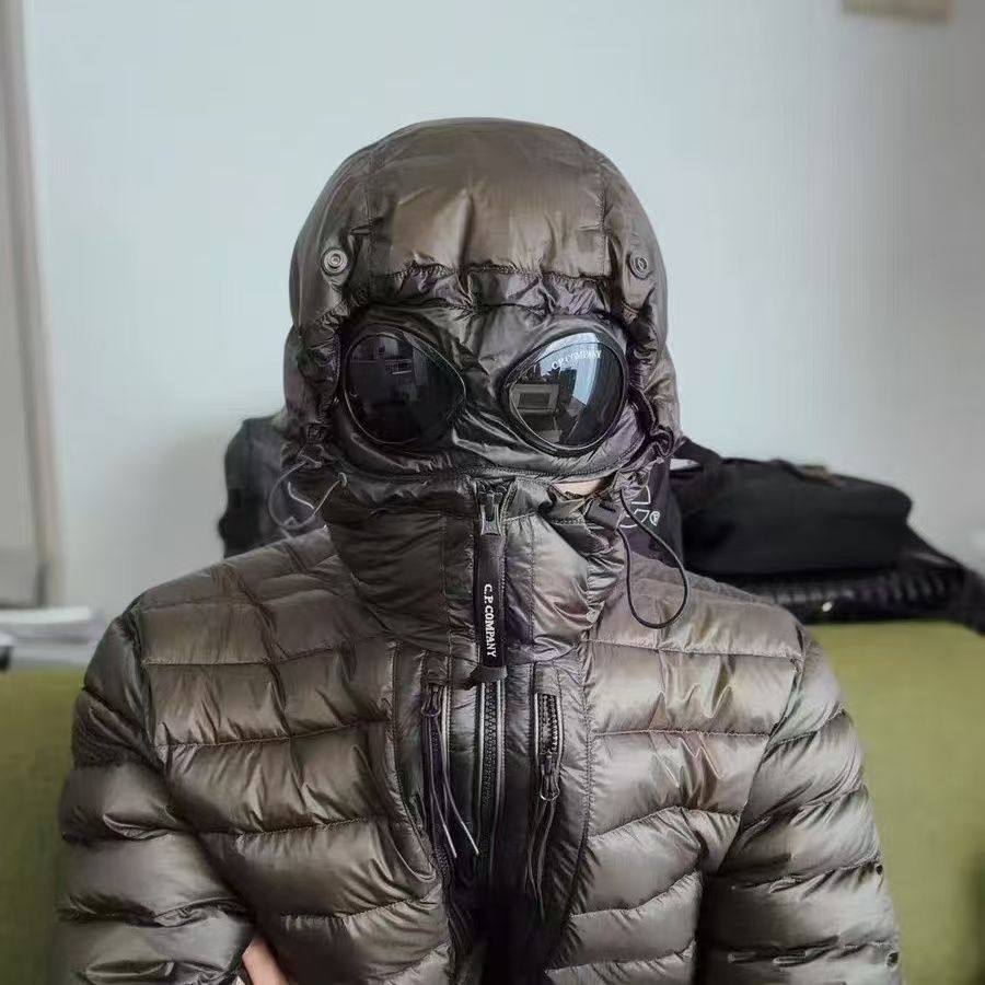 2025 Outer Wear C Handsome P Ultra-Thick Popular Wear-Resistant High Street Korean Version New Mirror Three-Zipper Outdoor down Jacket