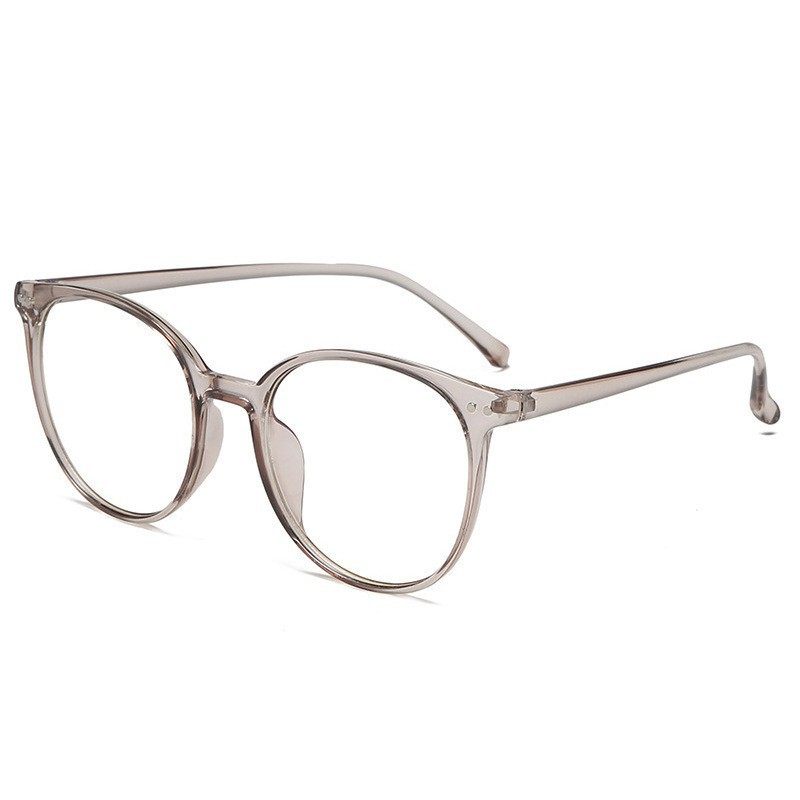 New Round Frame Anti-Radiation and Anti-Blue Light Glasses Optical Frames for Men and Women Trendy Large Frame Myopia Glasses