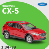 WELLY Willy 1:36 Mazda MAZDA CX-5 Имитационная модель внедорожника из сплава с откидывающейся назад игрушечной машиной