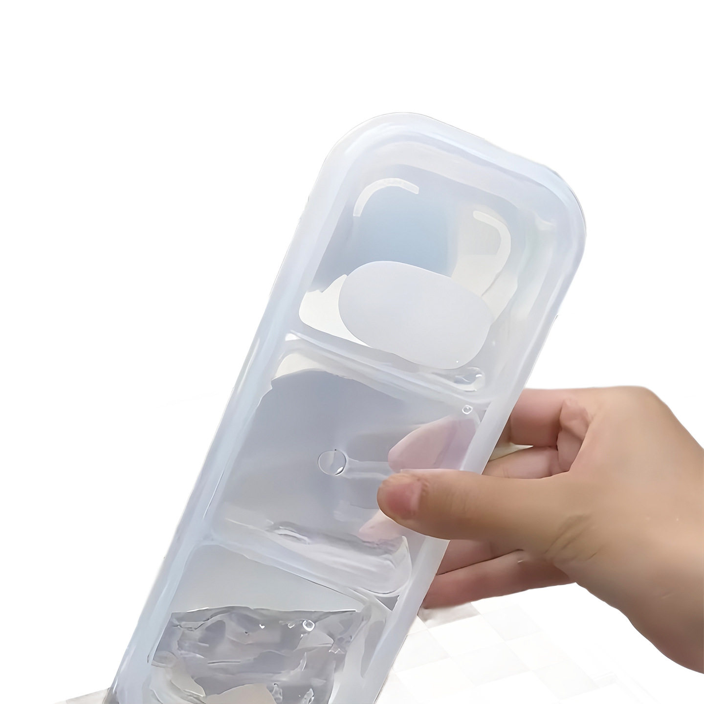 Narrow Gap Refrigerator Compartment Storage Box, Refrigerator Frozen Meat Box, Food-Grade Frozen Food Storage Box, Divided Box for Home Use