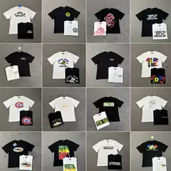 Correct Version of Corteiz Alcatraz Short-Sleeved American Street Style High Street European and American Style Hip-Hop Casual T-Shirt for Men and Women
