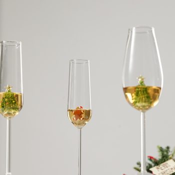 New Three-Dimensional Christmas Tree Tall Champagne Glass Sparkling Wine Glass Wine Glass Women's Cocktail Glass