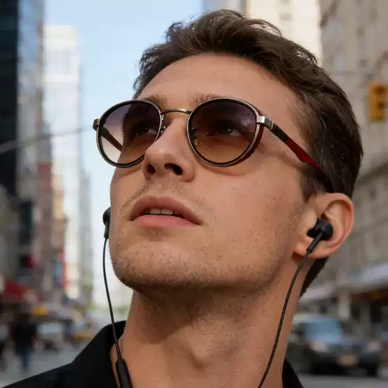 European and American fashion round sunglasses men's punk sunglasses men's driving cross-border sunglasses