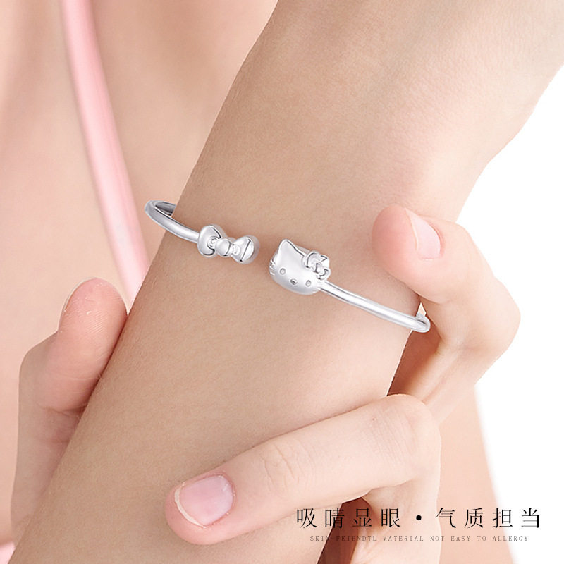 HelloKitty Hello Kitty Bracelet Women's Sweet Bracelet Simple Cute Valentine's Day Birthday Gift for Girlfriend