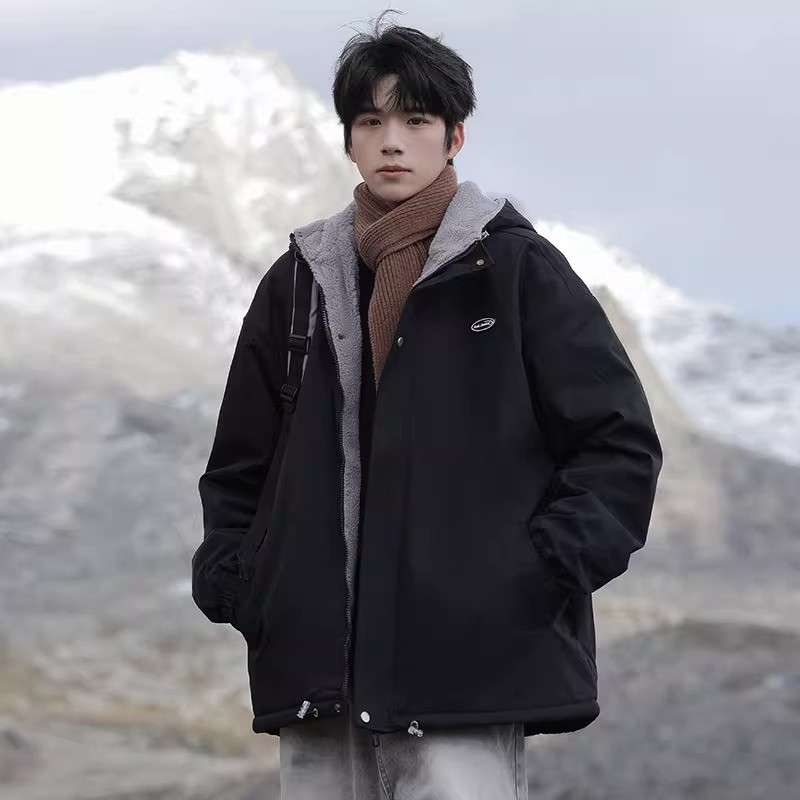 Áo Khoác Nam Chất Liệu Vải Bông Áo Khoác Bông Dày Ấm Hàng Mùa Xuân Thu Đông