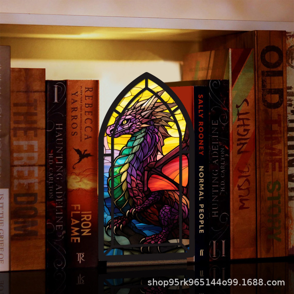 Cross-Border New Product Book Nook Creative and Diverse Bookend Bookshelf Decorations Fantasy Book Corner Accessories Reader Gifts