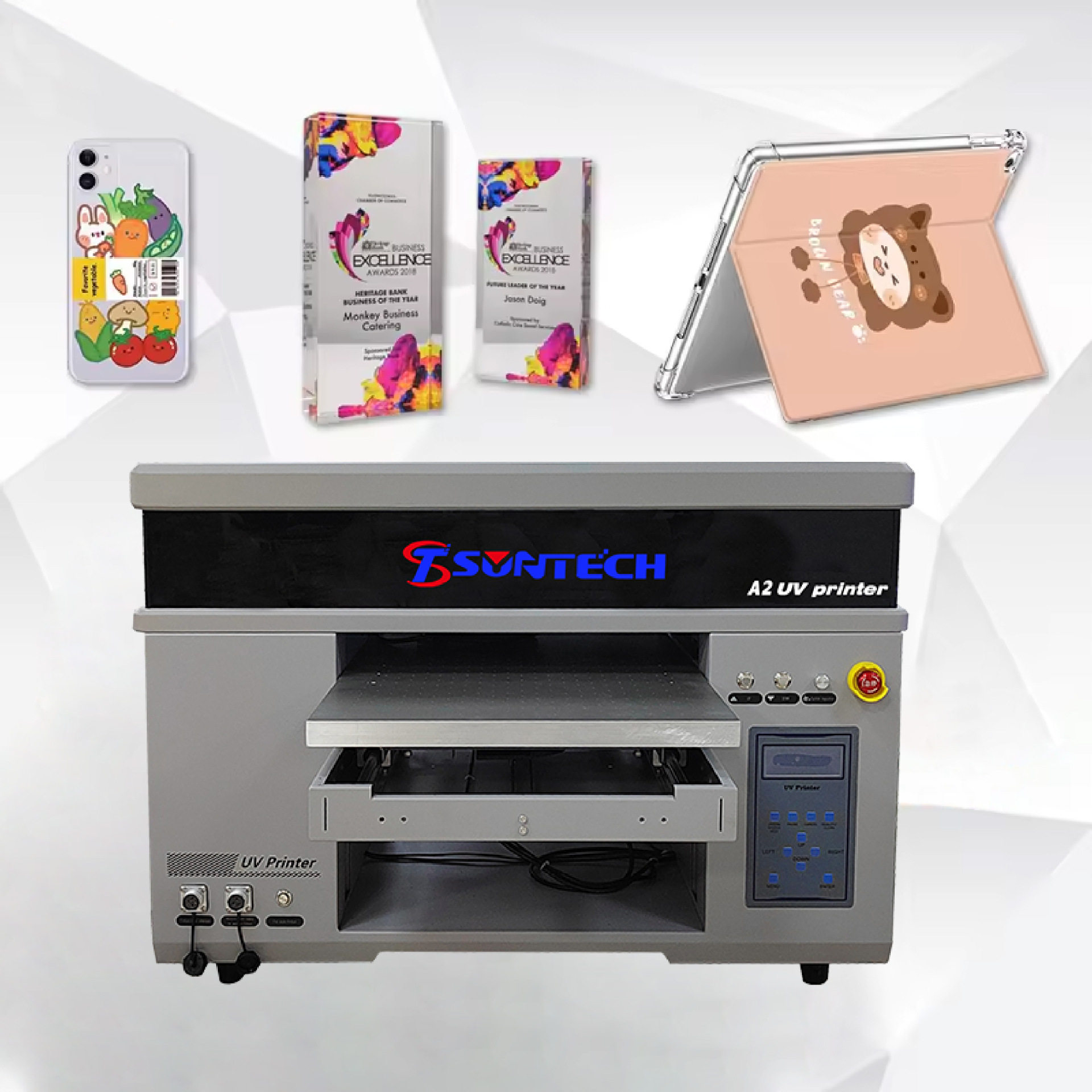 A2Uv Crystal Label Printer Two-In-One Acrylic Laminating Printing Machine Sticker Logo Entrepreneurial Mobile Phone Case Digital Printing