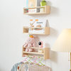 Cross-Border Solid Wood Children's Room Picture Book Shelf Multi-Layer Children's Picture Book Storage Rack Wall-Mounted Bookshelf
