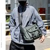 25-Year-Old Men's Trendy Nylon Horizontal Square-Shaped Korean and Japanese Style Niche Waist Bag Crossbody Messenger Bag Men's Bag
