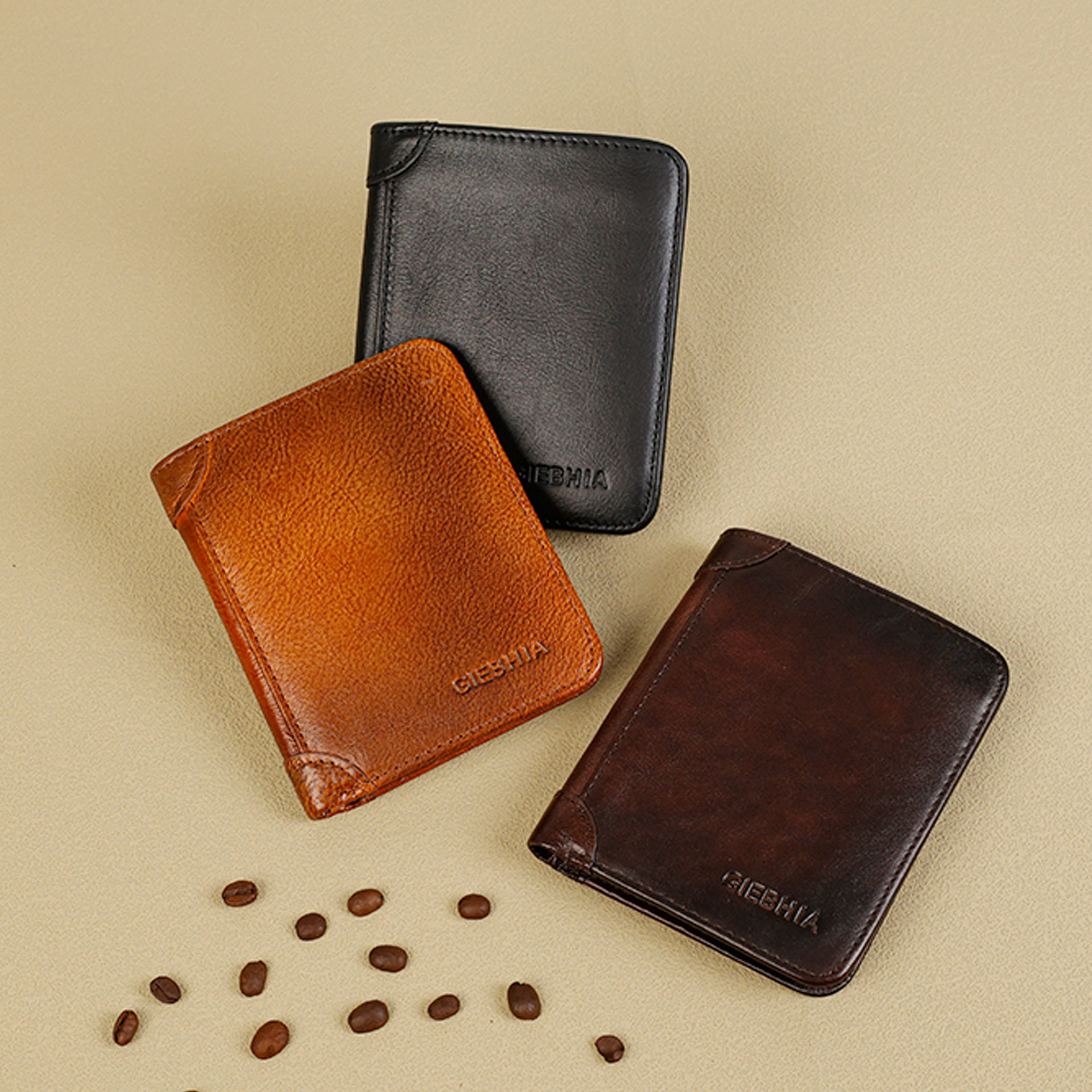 Factory direct sale wallet men's leather ultra-thin multi-card short wallet cross-border PU folding men's wallet wholesale