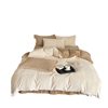 Class A 2024 Advanced Sense Silent Wind Milk Velvet Four-piece Set Winter Thickened Double-sided Velvet Coral Velvet Quilt Cover Bed Sheet