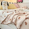 Double-Sided Milk Velvet Blanket Office Sofa Blanket Children's Small Blanket Nap Blanket Cartoon Thickened Shawl Cover Velvet Blanket