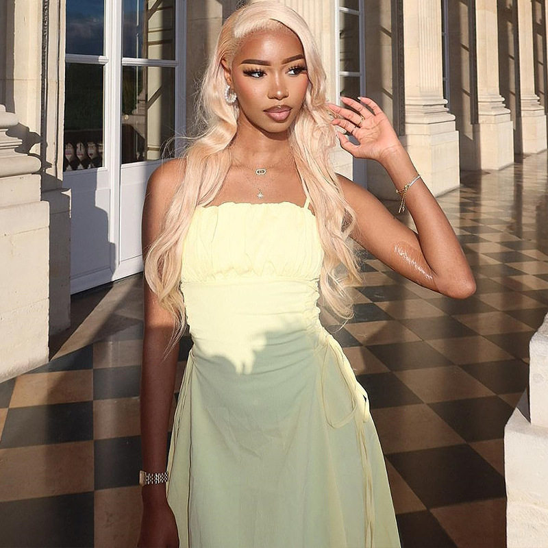 Womens Sexy Solid Color Midi Dress Backless Spaghetti Straps Casual Style Perfect for Summer Events Wholesale