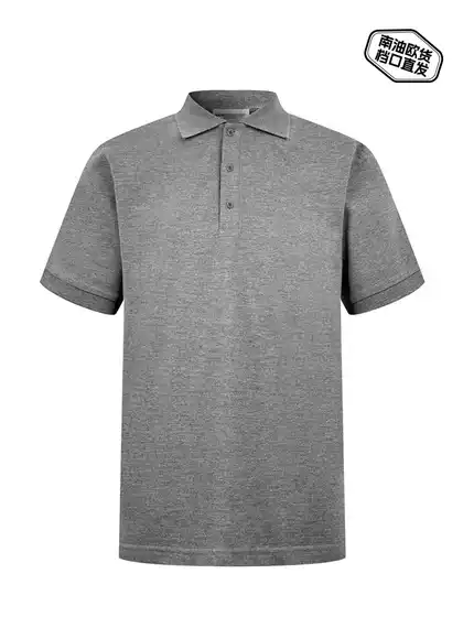 SLT logo embroidered polo shirt 25 men's business casual lapel summer short sleeved couple simple and versatile
