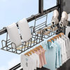 Balcony Socks Drying Rack Drying Rack Household Multifunctional Clothes Drying Basket Punch-free Shoes Drying Rack Window Drying Rack