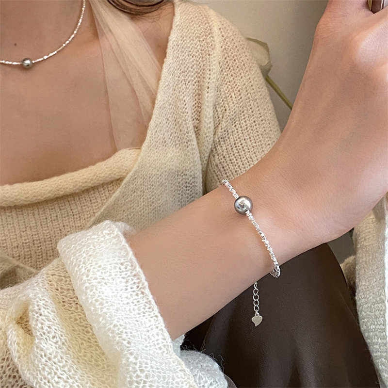 925 Sterling Silver Broken Silver Necklace Extension Chain Spring Buckle diy Accessories Pearl Bracelet Lobster Buckle Adjusting Tail Chain