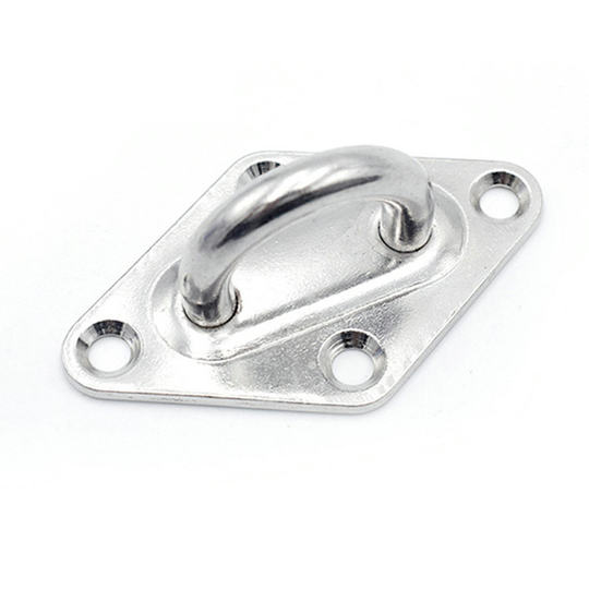 304/316 stainless steel diamond hanging Ring door buckle sunshade sail fixed buckle drawstring accessories yacht fixed buckle plate hole