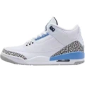 AJ3 White Carolina Blue