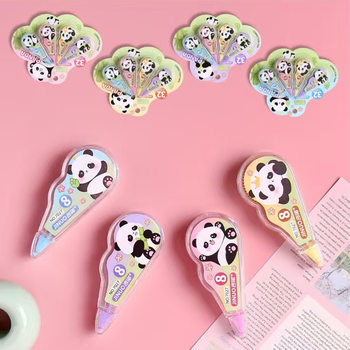 Creative Cartoon Correction Tape, Special Stationery for Junior High School Students, Cute Mini Panda Pattern Correction Tape, Large Capacity Wholesale