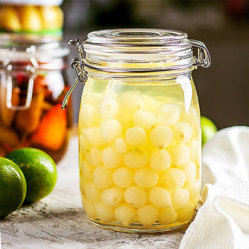 Sealed Jar Glass Bottle Storage Jar Kitchen Supplies Storage Box Honey Lemon Bottle Enzyme Milk Powder Seal