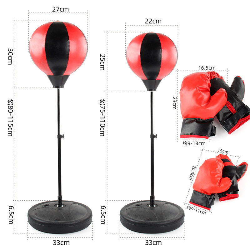 Adult Leisure Decompression Toy Tumbler Vertical Boxing Speed Ball Sports Training Equipment Inflatable Boxing Batting Set