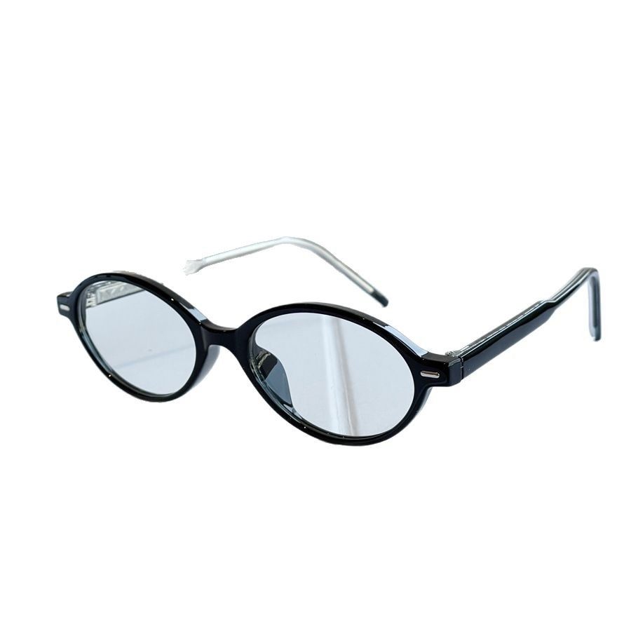 Retro British Nerd Glasses Women's Myopia-compatible Hawksbill Oval Ultra-light Retro Cat's Eye Glasses Frame