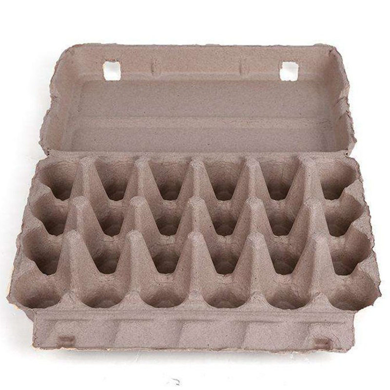 Factory recycled pulp molding packaging egg tray dry press paper tray laptop side paper tray pulp box wholesale