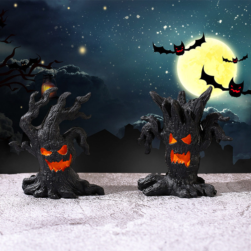 Halloween new tree demon series micro landscape gardening landscaping small ornaments resin ghost festival accessories