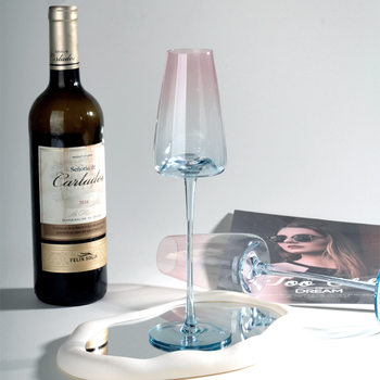 Haiyue Crystal Glass Champagne Glass High-End Set Wine Glass High-Value Gift Girls Goblet Accessible Luxury Pair of Glasses