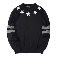 Winter Fashion Trend Personalized Star Sweater Round Neck Pullover Warm Youth Couple Jacket Foreign Trade Dropshipping