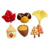 Cartoon Autumn Harvest Bumper Crop Food Toy Hazelnut Chestnut DIY Resin Accessories Cream Glue Mobile Phone Case Hair Accessories Material