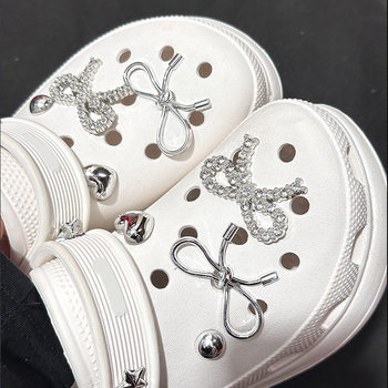 Croc Shoe Accessories, High-End Metal Shoe Buckle Accessories, Diamond Baroque Shoe Flowers, Removable DIY Diamonds